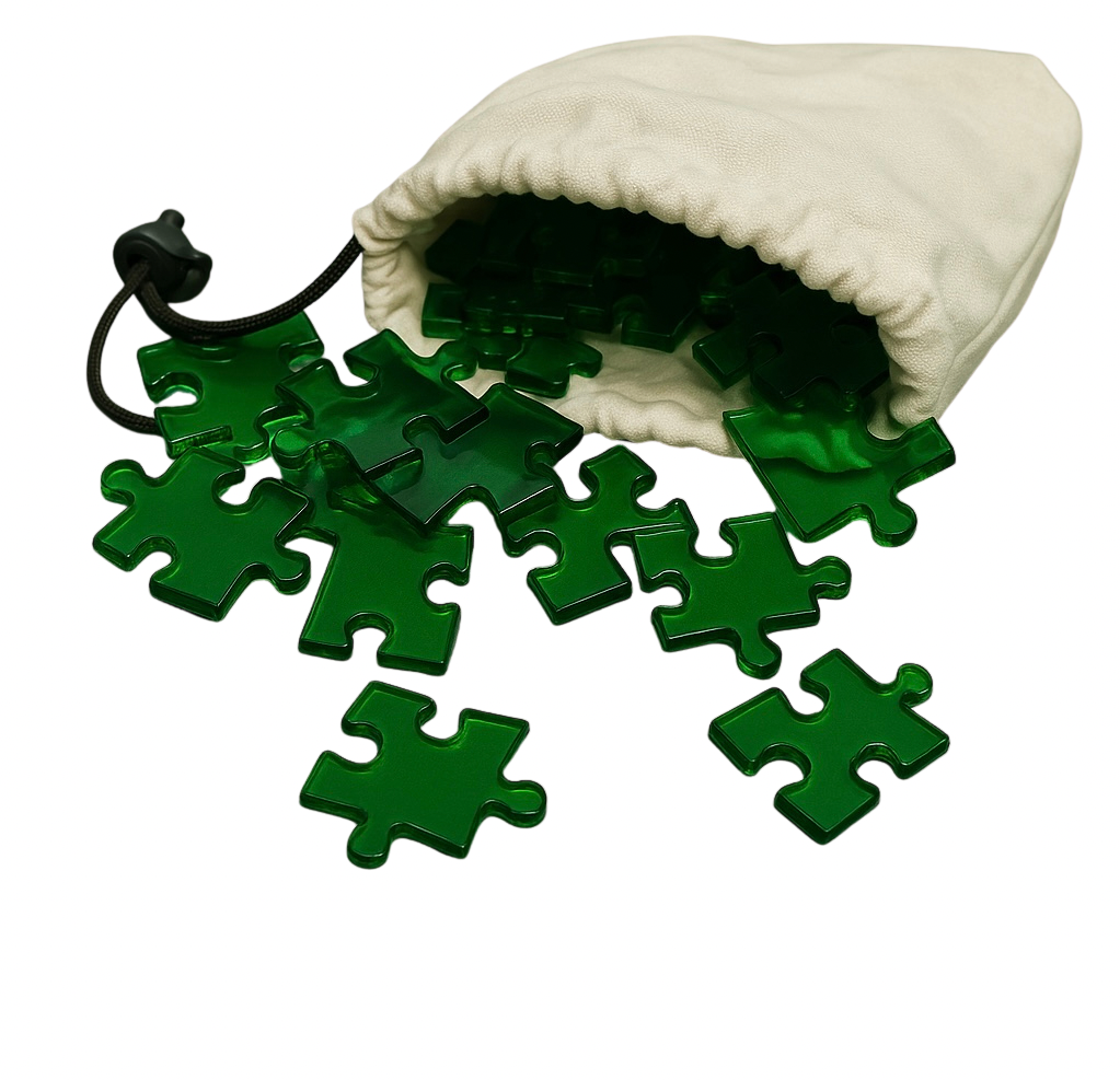 Green Transparent Acrylic Puzzle